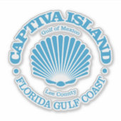 Captiva Island (seashell) シール (正面)