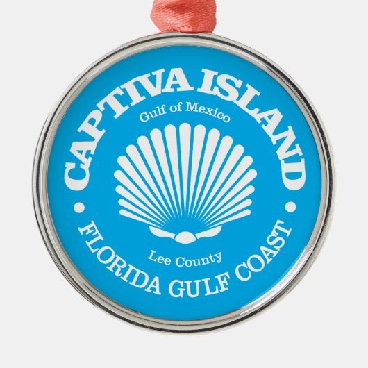 Captiva Island (seashell) メタルオーナメント (正面)