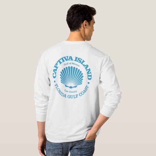Captiva Island (seashell) Tシャツ (裏面フル)