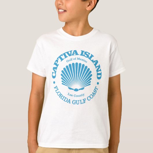 Captiva Island (seashell) Tシャツ (正面)