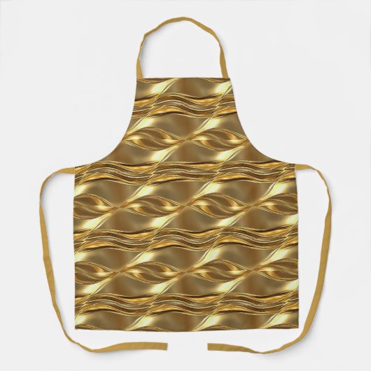 Captivating gold pattern エプロン (正面)