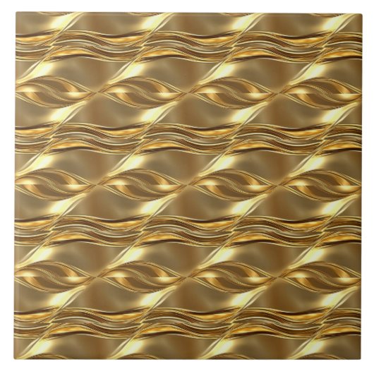 Captivating gold pattern タイル (正面)