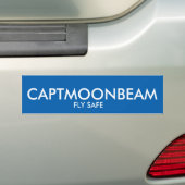 CAPTMOONBEAMは安全なバンパーステッカーを飛ばします バンパーステッカー (車上)