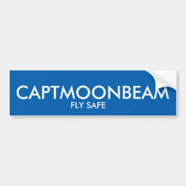 CAPTMOONBEAMは安全なバンパーステッカーを飛ばします バンパーステッカー