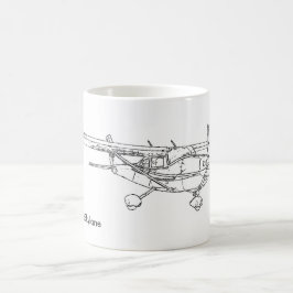 Captmoonbeamセスナ82 Skylane コーヒーマグカップ