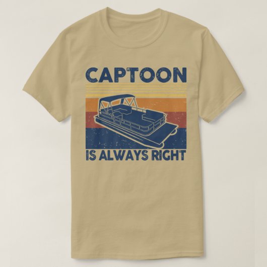 Captoonは常にDの右オーナーポンツーンの父 Tシャツ (デザイン正面)