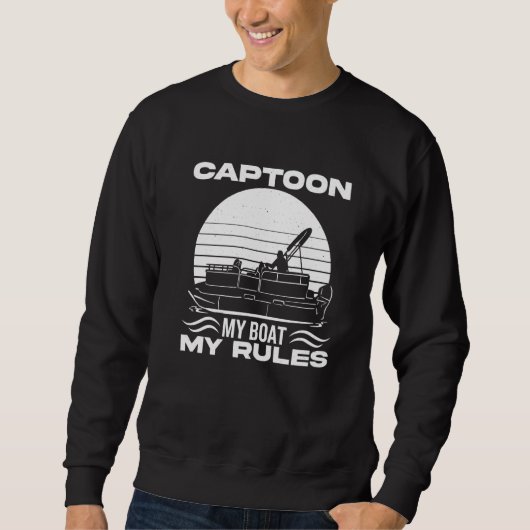 Captoon My Boat My Rules 1 スウェットシャツ (正面)