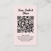 Capture Love QR Code Wedding Photo Sharing 名刺 (正面)