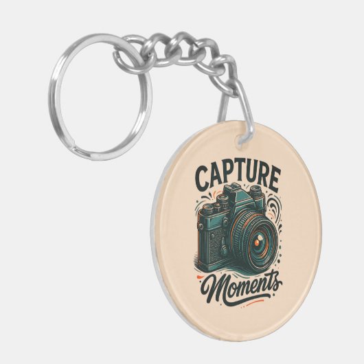 Capture Moments Camera Art Keychain キーホルダー (正面左)