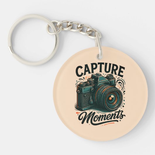 Capture Moments Camera Art Keychain キーホルダー (正面)