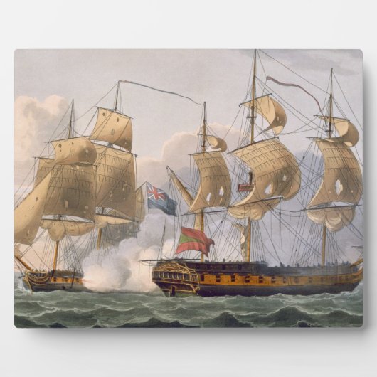 Capture of the Liguria, 威厳がある7th 1798,刻印 フォトプラーク (正面)