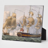 Capture of the Liguria, 威厳がある7th 1798,刻印 フォトプラーク (側面)