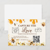 Capture the Love ウェディングQRコードカード、フォトカード 招待状 (正面/裏面)