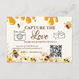 Capture the Love ウェディングQRコードカード、フォトカード 招待状