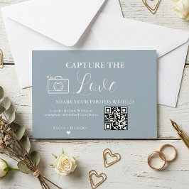 Capture the Love ウェディングQRコードフォトカード 招待状