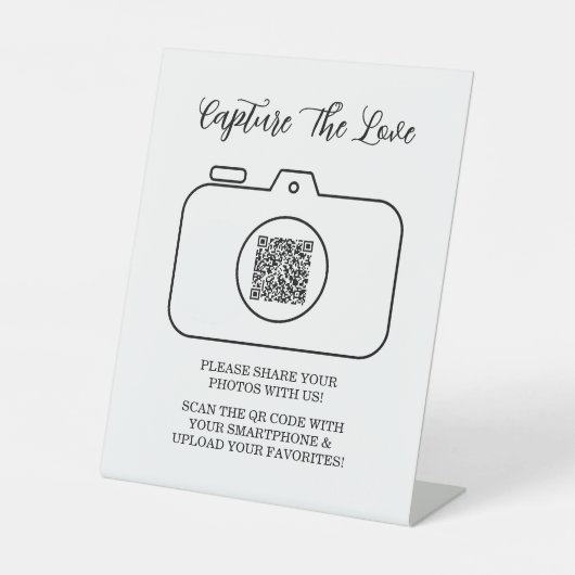 Capture The Love 写真共有QRコード 台座サイン (正面)