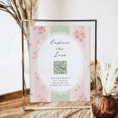 Capture The Love Bridal Shower QR code ポスター