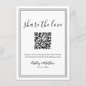 Capture The Love Photo共有QR Code 結婚's エンクロージャーカード (正面)