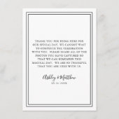 Capture The Love Photo共有QR Code 結婚's エンクロージャーカード (裏面)