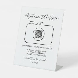 Capture The Love Photo Sharing QR Code 台座サイン