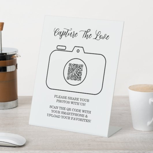 Capture The Love Photo Sharing QR Code  台座サイン (インサイチュ)