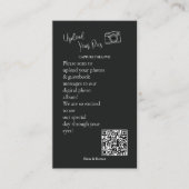 Capture The Love QR code Wedding Guest Photo Share エンクロージャーカード (正面)