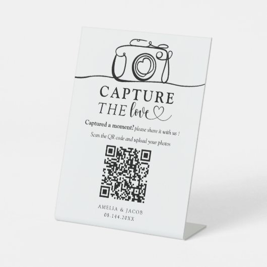 Capture the Love Simple Wedding 台座サイン (正面)