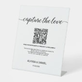 Capture the Love Wedding QR Code Photo sharing 台座サイン (正面)