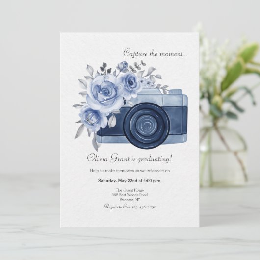 Capture the Moment Blue招待状 招待状 (スタンド正面)