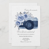 Capture the Moment Blue招待状 招待状 (正面/裏面)