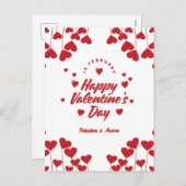 "Captured by Your Love" – Elegant Modern Valentine シーズンポストカード (正面/裏面)