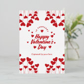 "Captured by Your Love" – Elegant Modern Valentine 箔シーズンカード (立ち正面)