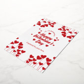 "Captured by Your Love" – Elegant Modern Valentine 箔シーズンカード (回転した状態)