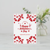 "Captured by Your Love" – Elegant Modern Valentine 箔シーズンポストカード (立ち正面)