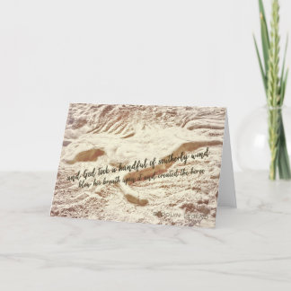 CAPTURED IN THE SAND Greeting Card サンキューカード