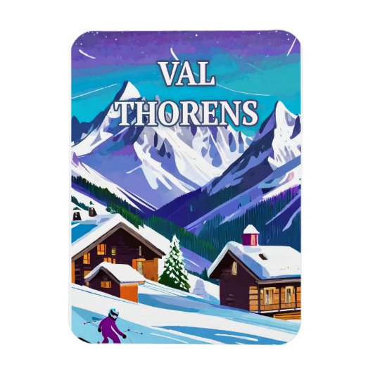 Capturez la Magie de Val Thorens マグネット (縦)