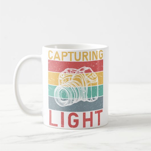 Capturing Light Photographer Photography コーヒーマグカップ (左)