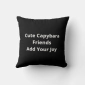Capy Better Together Cute Animal Design クッション (裏面)