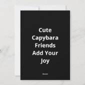 Capy Better Together Cute Animal Design  シーズンカード (裏面)