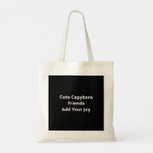 Capy Better Together Cute Animal Design  トートバッグ (裏面)