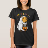 Capy-boo-ra Cappy Halloween Funny Capybara Costume Tシャツ (正面)
