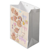 Capy capy birthday ミディアムペーパーバッグ (正面アングル)