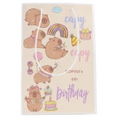 Capy capy birthday ミディアムペーパーバッグ (正面)