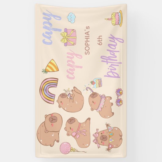 Capy capy birthday 横断幕 (縦)