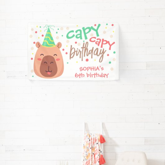 Capy capy capybara birthday 横断幕 (インサイチュ)