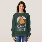 Capy Christmas Capybara スウェットシャツ (正面フル)
