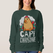 Capy Christmas Capybara スウェットシャツ (正面)