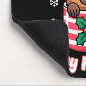 Capy Holidays Cute Capybara Christmas Santa Hat  マウスパッド (コーナー)