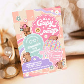 Capy Party Cloud Rainbow Disco Birthday Invitation 招待状