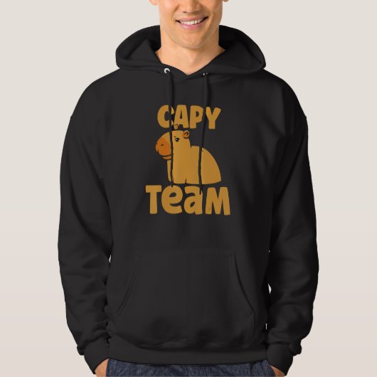 Capy Team Capybara Rodent Capybaras Animal パーカ (正面)